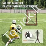 Universalus atmušimo tinklas 1,5 x 2,1 m – reguliuojamas kampas, tinkamas lakrosui, beisbolui, tinkliniui ir kitoms sporto šakoms - Image 7