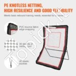 Universalus atmušimo tinklas 1,5 x 2,1 m – reguliuojamas kampas, tinkamas lakrosui, beisbolui, tinkliniui ir kitoms sporto šakoms - Image 6