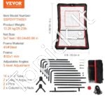 Universalus atmušimo tinklas 1,5 x 2,1 m – reguliuojamas kampas, tinkamas lakrosui, beisbolui, tinkliniui ir kitoms sporto šakoms - Image 3