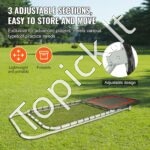 Sulankstomas lakroso atmušimo tinklas 90 x 240 cm – reguliuojamas kampas, tinkamas lakrosui, beisbolui, tinkliniui ir kitoms sporto šakoms - Image 6