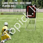 Sulankstomas lakroso atmušimo tinklas 90 x 120 cm – reguliuojamas kampas, tinkamas lakrosui, beisbolui, tinkliniui ir kitoms sporto šakoms - Image 7