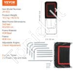 Sulankstomas lakroso atmušimo tinklas 90 x 120 cm – reguliuojamas kampas, tinkamas lakrosui, beisbolui, tinkliniui ir kitoms sporto šakoms - Image 3