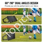 Futbolo atmušimo lenta 114 cm – 2 kampų treniruočių rebound lenta perdavimams ir kamuolio kontrolei - Image 2