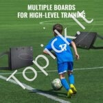 Futbolo atmušimo lenta 114 cm – 2 kampų treniruočių rebound lenta perdavimams ir kamuolio kontrolei - Image 5