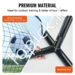 Didelis futbolo treniruočių rebounderis 3,66 m – profesionalus atmušimo tinklas vaikams ir jaunimui, reguliuojamas, juodas - Image 2