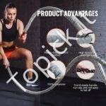 9,1 m treniruočių virvė jėgos ir ištvermės lavinimui | Sportinė „Battle Rope“ 38 mm – intensyviems pratimams namuose ar lauke - Image 7