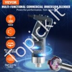 500 W rankinis trintuvas, 4000–18000 aps./min., 660 mm kotas, keičiama galvutė - Image 8