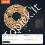 7,62 m Treniruoklių Kletterseil – Fitneso Virvė Laipiojimui ir Treniruotėms - Image 3