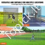 Beisbolo smūgiavimo narvas su tinklu ir rėmu – (21,3 m) - Image 4