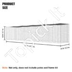 Beisbolo smūgiavimo narvas su tinklu ir rėmu – (21,3 m) - Image 5