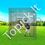 Beisbolo smūgiavimo narvas su tinklu ir rėmu – (21,3 m) - Image 7