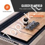 2-in-1 Shuffleboard ir Boulingo stalas su LED apšvietimu – 274 cm ilgio - Image 6