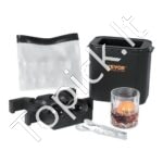 2 dalių ledo kubelių gaminimo rinkinys, 6 cm rutuliai su laikymo maišeliu