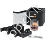 4 dalių ledo kubelių gaminimo rinkinys, 6 cm rutuliai su laikymo maišeliu