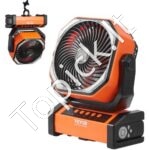 Nešiojamas stalinis ventiliatorius su 20 000 mAh baterija, 138 CFM oro srautu, 4 greičio lygiais