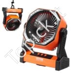 Nešiojamas stalinis ventiliatorius su 20 000 mAh baterija, 138 CFM oro srautu, 4 greičio lygiais