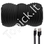 Vibracinis Duoball Masažinis Fitneso Rutulys – USB Įkraunama Fascių ir Raumenų Masažo Priemonė