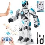 Interaktyvus RC robotas vaikams nuo 6 metų | Kalba, šoka, reaguoja į gestus | Programuojamas žaislas