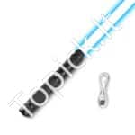 Šviesos kardas su 14 RGB spalvų ir 6 garso efektais, 78 cm ilgio | Įkraunamas, su aliuminio rankena ir judesio valdymu