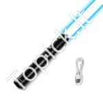 Šviesos kardas su 12 RGB spalvų ir 16 garso efektų, 100 cm ilgio | Įkraunamas, su aliuminio rankena ir judesio valdymu