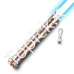 Šviesos kardas su 12 RGB spalvų ir 16 garso efektų, 1117 mm ilgio | Įkraunamas, su aliuminio rankena ir judesio valdymu