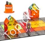 Magnetinių konstruktorių rinkinys vaikams – 56 dalių