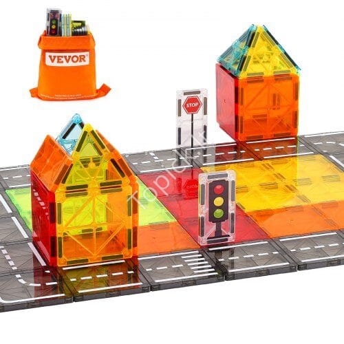 us2FJTMNKCLPJMTZ221CUV02Fgoods_img-v12Fmagnetic-tiles-m100-1.2.jpg Magnetinių konstruktorių rinkinys vaikams – 56 dalių - Image 1