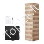 Medinis kaladėlių bokštas 150x150x540mm