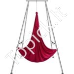 Aerial jogos hamakas su stovu – raudonas oro jogos rinkinys 6 x 2,6 m