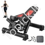 Mini stepperis su sukamaisiais judesiais ir pasipriešinimo juostomis – kompaktiškas treniruoklis namams ir biurui (150 kg)