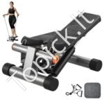 Mini stepperis su pasipriešinimo juostomis – kompaktiškas treniruoklis namams ir biurui