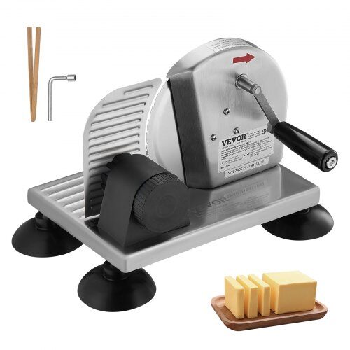 us2FSDMBQPJ75INC4T7C3V02Fgoods_img-v12Fcheese-slicer-m100-1.2.jpg Rankinė pjaustyklė su reguliuojamu storio nustatymu 0–15 mm - Image 1