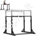 Sunkiai apkraunamas „Dip“ stovas su reguliuojamu aukščiu – 363 kg | Lygiagrečių treniruoklis namams ir sporto salei