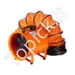 Pramoninis 900 W statybinis ventiliatorius su 10 m ortakiu – galingas oro srautas ir patikimas vėdinimas