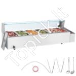 Maisto šildytuvas, 6 x (325 x 176 mm), stiklo apsauga.