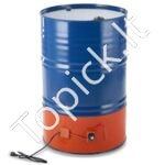 208 l metalinės statinės šildytuvas su 1,2 kW galia ir reguliuojama 30–150 °C temperatūra