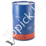 208 l metalinio statinės šildytuvas su 1200 W galia ir reguliuojama 30–150 °C temperatūra