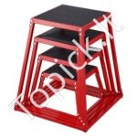 4 dalių plyometrinė šuolių dėžė – 76 cm / 61 cm / 46 cm / 30 cm