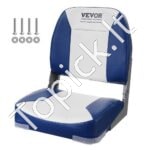 Sulankstoma valtės sėdynė su žemu atlošu – 48 cm pločio, paminkštinta, atspari vandeniui, skirta žvejybai ir poilsiui