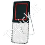 Sulankstomas lakroso atmušimo tinklas 90 x 240 cm – reguliuojamas kampas, tinkamas lakrosui, beisbolui, tinkliniui ir kitoms sporto šakoms