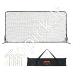 Didelis futbolo treniruočių rebounderis 3,66 m – profesionalus atmušimo tinklas vaikams ir jaunimui, reguliuojamas, juodas