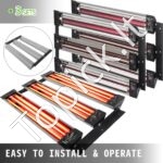 3x Infraraudonųjų spindulių kietinimo lempa 3000W – profesionalus 3 dalių džiovinimo sprendimas - Image 6