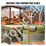 10 vnt. reguliuojami stulpų laikikliai – 152,4 × 152,4 mm, montavimui ant betono - Image 5