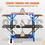 Sulankstomas stovyklavimo virtuvės stalas – aliuminis, su 2 lentynomis, 4 šoninėmis sienelėmis ir nešimo krepšiu - Image 5