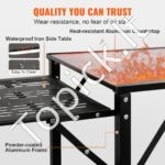 Sulankstomas stovyklavimo virtuvės stalas su plautuve – nešiojama gaminimo stotis su lentynomis ir stalviršiais - Image 2