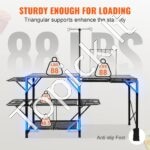 Sulankstomas stovyklavimo virtuvės stalas su plautuve – nešiojama gaminimo stotis su lentynomis ir stalviršiais - Image 5