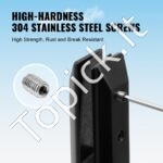 10 vnt. stiklo laikikliai – kvadratiniai, juodi, tinka 8–12 mm storio stiklui - Image 5