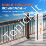 72 vnt. dekoratyviniai turėklų elementai – 25 × 5,5 × 965 mm, aliuminio profiliai laiptams ir terasoms - Image 2