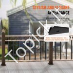 72 vnt. dekoratyviniai turėklų elementai – 25 × 5,5 × 965 mm, aliuminio profiliai laiptams ir terasoms - Image 3