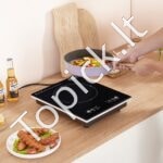 Nešiojama indukcinė kaitlentė – 2200 W galia, 11 kaitinimo lygių, kompaktiškas stalviršio modelis - Image 8